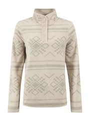 Weird Fish Brown Amy Printed Micro Fleece - Image 6 of 7