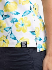 צהוב - Weird Fish חולצת פולו ג'רזי מודפסת, דגם Rhenena - תמונה 5 מתוך 7