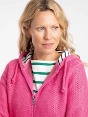 Weird Fish Pink Chicoa Full Zip Hooded Classic Macaroni Hoodie - Image 4 of 7