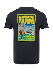 Marine - Weird Fish Barkson Farm Artist T-Shirt mit Rücken-Print - Bild 6 von 6