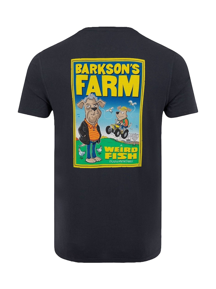 Marine - Weird Fish Barkson Farm Artist T-Shirt mit Rücken-Print - Bild 6 von 6