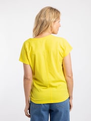 Weird Fish Yellow Milne Jersey Dobby T-Shirt - Image 3 of 7