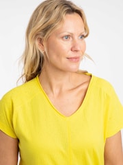 Weird Fish Yellow Milne Jersey Dobby T-Shirt - Image 4 of 7