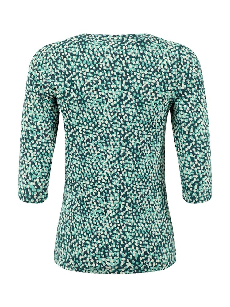 Weird Fish Blue Wyman Printed Square Neck T-Shirt - Image 7 of 7 Weird Fish Blue Wyman Printed Square Neck T-Shirt - Image 7 of 7