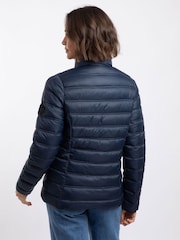 أزرق - Weird Fish Travellia Lightweight Showerproof Padded Jacket - Image 3 of 9