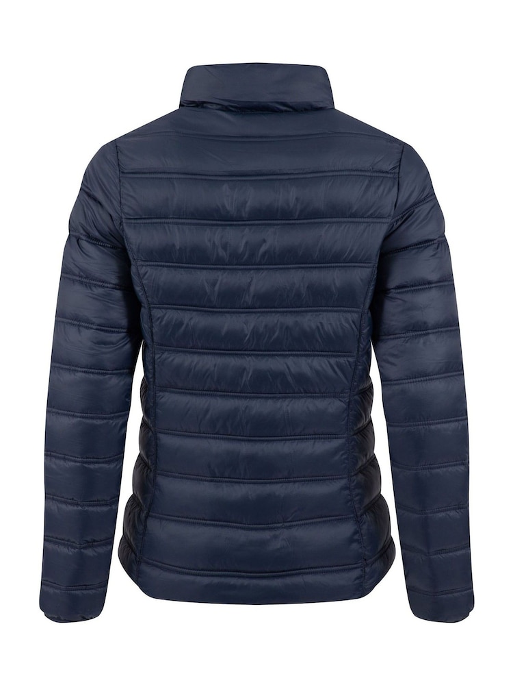 أزرق - Weird Fish Travellia Lightweight Showerproof Padded Jacket - Image 9 of 9