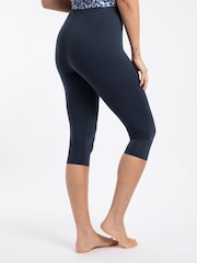 Weird Fish Navy Blondie Cropped Leggings - Image 2 of 8