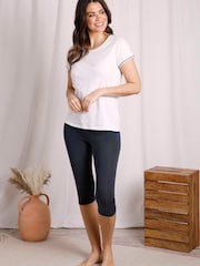 Weird Fish Navy Blondie Cropped Leggings - Image 5 of 8