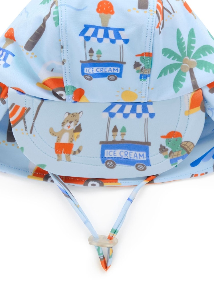 Purebaby Blue Legionaires Swim Hat - Image 2 of 2 Purebaby Blue Legionaires Swim Hat - Image 2 of 2