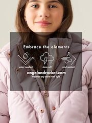Angel & Rocket Cream Aubree Quilted Longline Coat - Image 5 of 7
