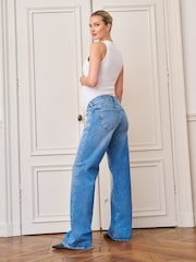Seraphine Mid Blue Maternity Underbump Straight Leg Jeans - Image 5 of 5