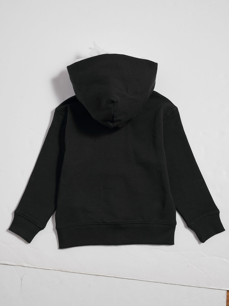New Balance Black Small Logo Zip Through Hoodie - Image 2 of 3