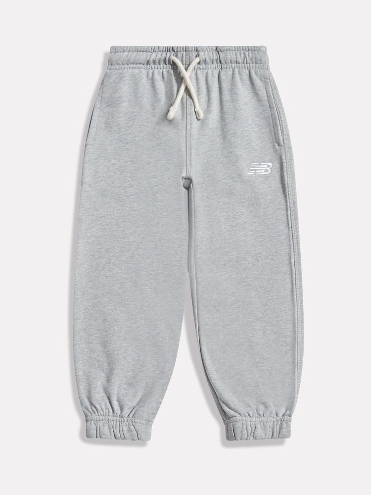 New Balance Athletic Grey Heather Small Logo French Terry Joggers - Image 1 of 3