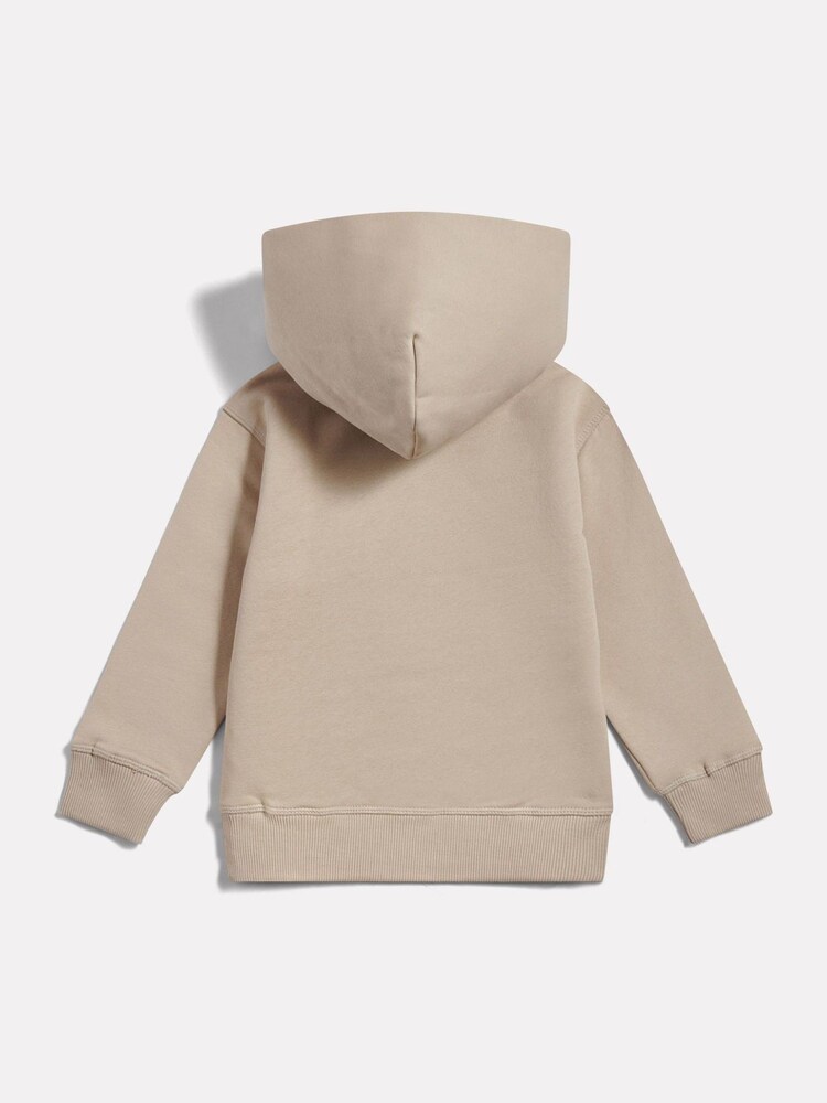 New Balance Natural Small Logo Fleece Hoodie - Image 2 of 3 New Balance Natural Small Logo Fleece Hoodie - Image 2 of 3