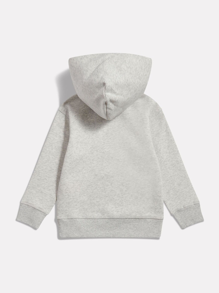 New Balance Grey Small Logo Fleece Hoodie - Image 2 of 3