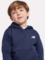 Plavo - New Balance Dukserica sa kapuljačom sa malim logotipom - Slika 4 od 8