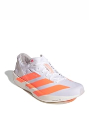 adidas White Adizero Adios 9 Running Shoes - Image 3 of 9