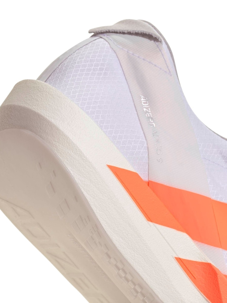 adidas White Adizero Adios 9 Running Shoes - Image 9 of 9
