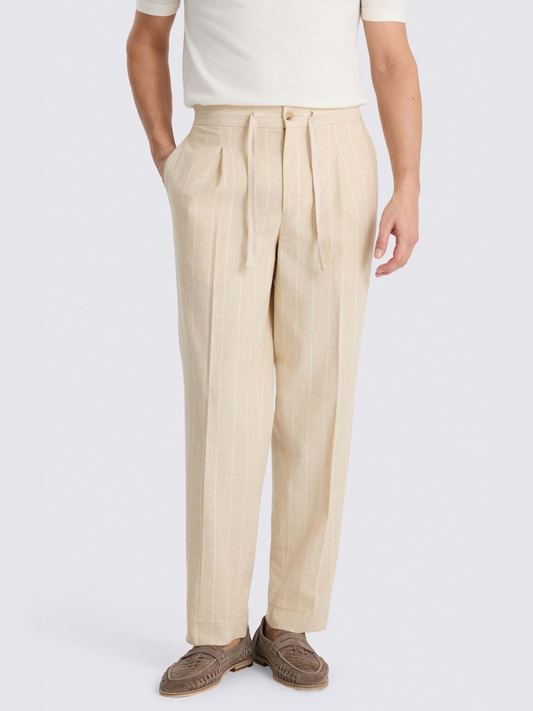 بنطلون شاطئ مخطط من MOSS - صورة 1 من 5