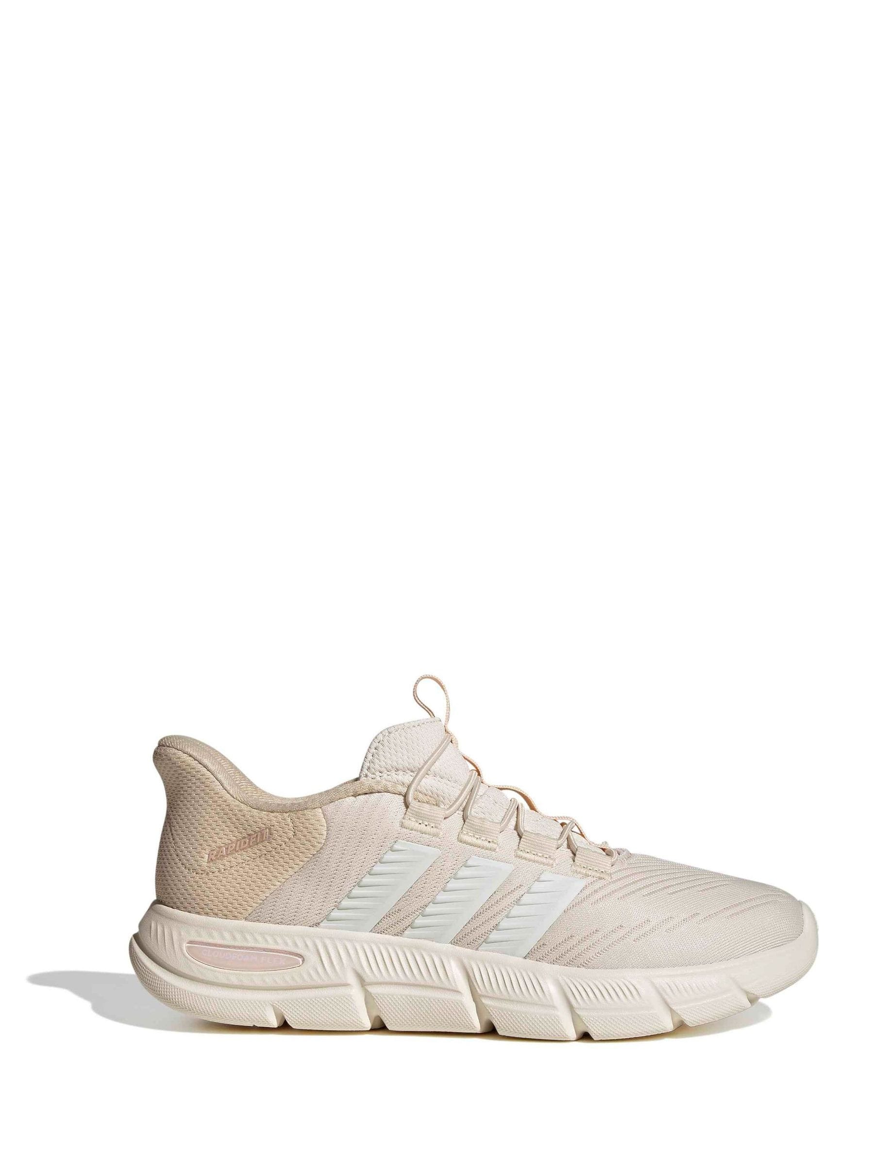 adidas White Cloudfoam Flex Rapidfit Trainers