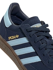 adidas Originals Blue Handball Spezial Comfort Closure Elastic Lace Shoes - Image 8 of 9