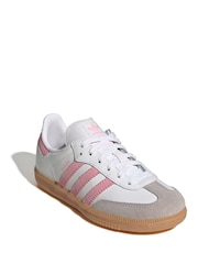 adidas Originals White Samba Shoes - Image 1 of 9