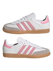 adidas Originals White Samba Shoes - Image 5 of 9