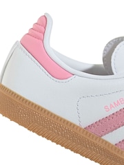 adidas Originals White Samba Shoes - Image 9 of 9