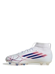 adidas White F50 Sparkfusion League Mid Cut Firm / Artificial Ground Football Boots - Image 2 of 9