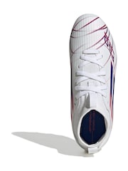 adidas White F50 Sparkfusion League Mid Cut Firm / Artificial Ground Football Boots - Image 4 of 9