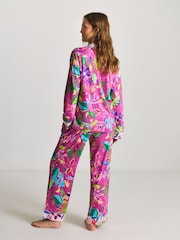 Figleaves Pink Floral Revere Pyjamas - Image 2 of 4