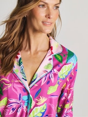 Figleaves Pink Floral Revere Pyjamas - Image 4 of 4