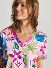 Figleaves Pink Chameleon Shortie Pyjamas - Image 3 of 4