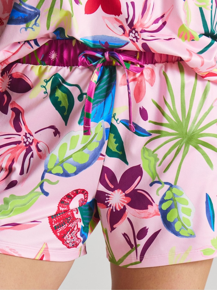 Figleaves Pink Chameleon Shortie Pyjamas - Image 4 of 4