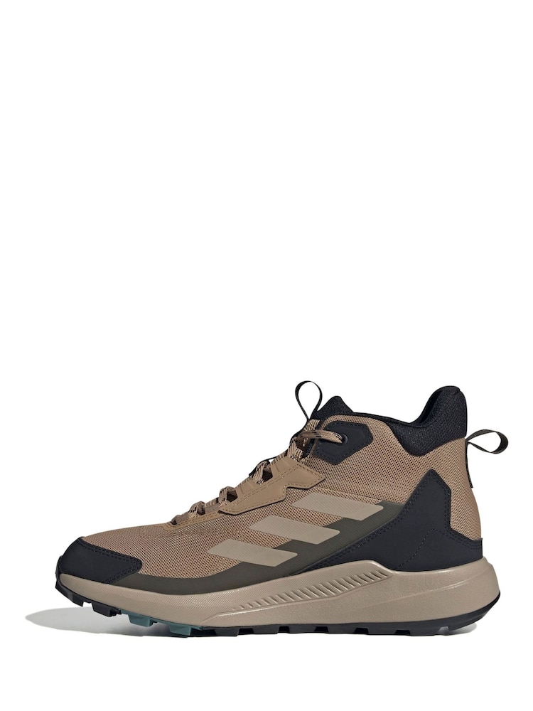 adidas Terrex Brown Anylander Mid Hiking Shoes - Image 2 of 9