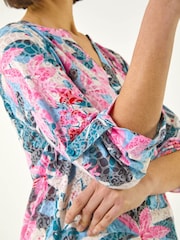 Roman Burnout Floral Print Tunic Top - Image 5 of 5