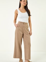 Roman Natural Petite Stitch Detail Trousers - Image 2 of 5