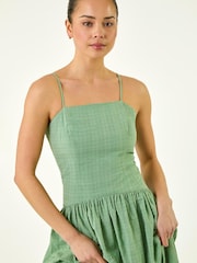 Roman Green Petite Strappy Drop Waist Dress - Image 4 of 5