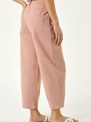 Roman Pink Petite Pocket Front Cropped Denim Trousers - Image 3 of 5