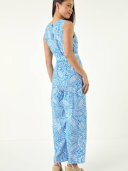 Roman Petite Paisley Print Wrap Jumpsuit - Bild 3 von 5