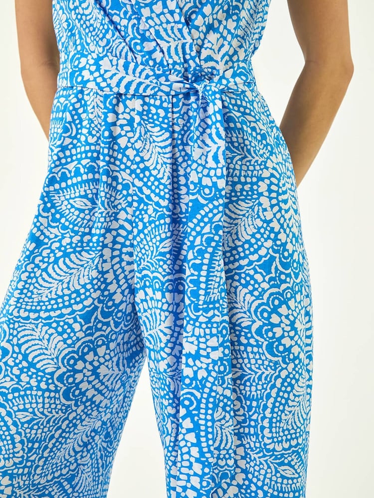 Roman Petite Paisley Print Wrap Jumpsuit - Bild 5 von 5 Roman Petite Paisley Print Wrap Jumpsuit - Bild 5 von 5