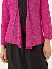 Roman Pink Textured Shimmer Knit Shrug - Image 5 of 5