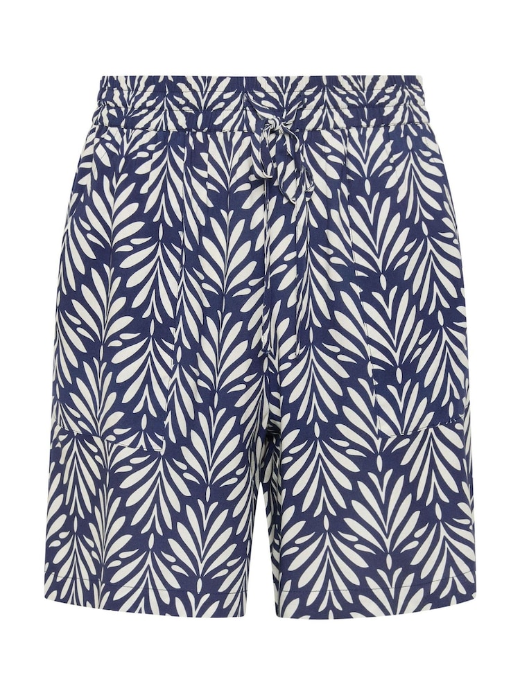 M&Co Blue Printed Shorts - Image 5 of 5 M&Co Blue Printed Shorts - Image 5 of 5