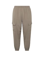 Yours Curve Natural Washed Twill Cargo Joggers - Image 5 of 5
