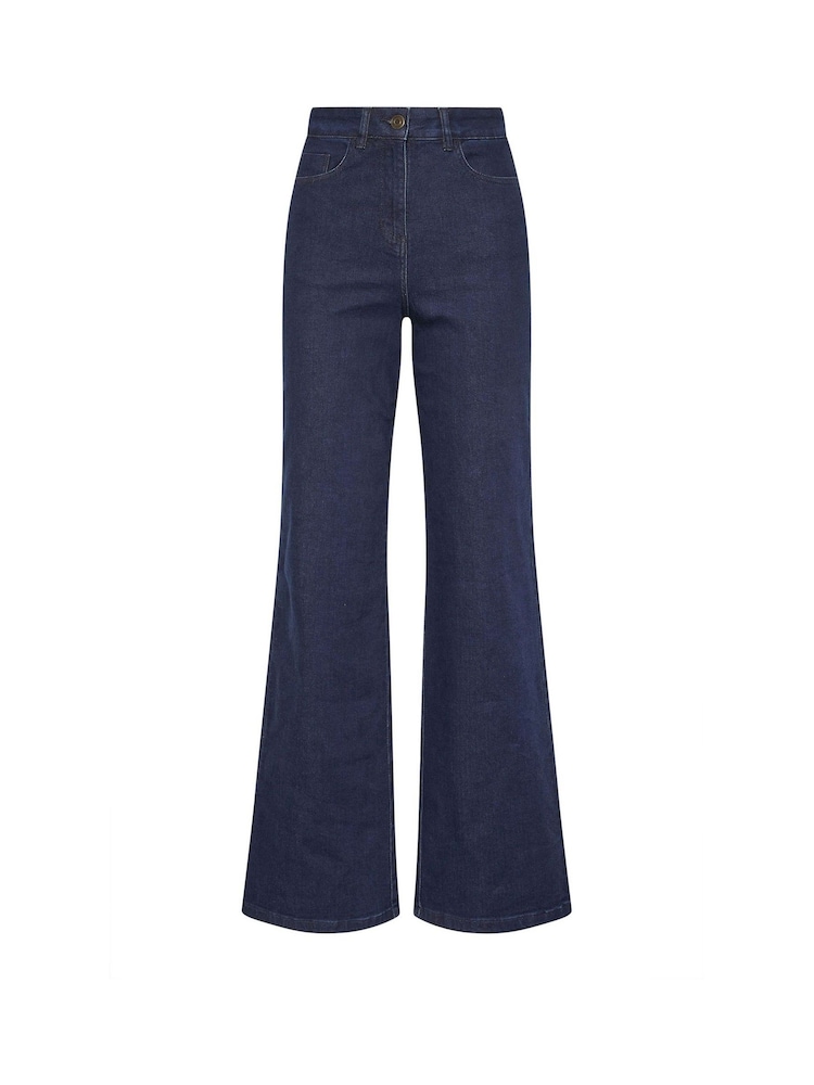 Long Tall Sally Blue Wide Leg Jeans - Image 5 of 5