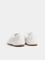 Long Tall Sally White Retro Stripe Trainers - Image 4 of 5