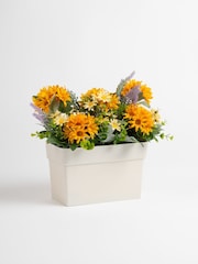 Scottish Everlastings Ltd Orande Yellow Artificial Daisy UV Trough - Image 3 of 3