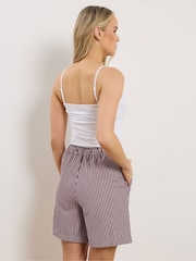 Long Tall Sally Purple Stripe Shorts - Image 3 of 5