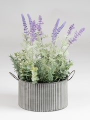 Scottish Everlastings Ltd Lavender Artificial Lavender in Iron Pot - Image 3 of 3