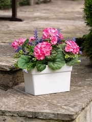 Scottish Everlastings Ltd Pink Artificial Geranium UV Trough - Image 1 of 3